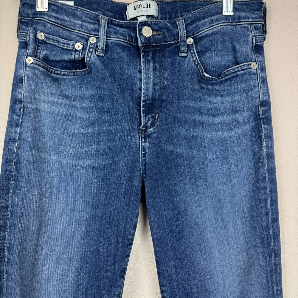 AGolde Jeans Sophie Skinny Ankle Crop Jeans 28 - Picture 3 of 5